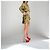 Autre Marque Sally LaPointe Paillettenkleid gold-schwarz gemustert Golden - Ansicht 5