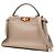 Borsa a tracolla Fendi Peekaboo Regular Grigio