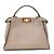 Borsa a tracolla Fendi Peekaboo Regular Grigio - vista 3