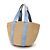 Chloé x Mifco Collaboration Woody Large Basket Bag Blue Beige
