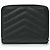 Cartera compacta con cremallera Saint Laurent Cassandra Matelassé Negro - vista 2