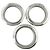 Anello Chanel Triple Logo in Argento - vista 2
