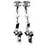 Pendientes de clip Chanel Coco Mark con motivo de lazo Plata