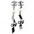 Pendientes de clip Chanel Coco Mark con motivo de lazo Plata - vista 3