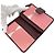 Cartera Prada bi-fold en piel Saffiano Rosa Crudo Burdeos - vista 6