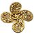 Spilla Fiore Dorato Chanel D'oro