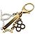 Portachiavi Charm Monogram Louis Vuitton Argento D'oro - vista 4