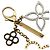 Portachiavi Charm Monogram Louis Vuitton Argento D'oro - vista 5