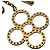 Portachiavi Charm Monogram Louis Vuitton Argento D'oro - vista 7