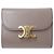 Céline Cartera tri-fold para mujer Celine en Greige Gris