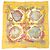 Hermès Foulard di seta Hermes Carre 90 Grands Fonds Multicolore Giallo