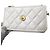 Mini borsa Chanel Matelassé Bianco Giallo - vista 10