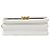 Mini borsa Chanel Matelassé Bianco Giallo - vista 3