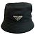 Prada Bucket Hat aus schwarzem Nylon