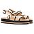 Sandali platform Chanel Beige e Black Nero