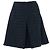 Timeless Falda línea A CHANEL de lana bouclé negra con botón CC - FR 48 de segunda mano
