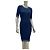 Timeless CHANEL Karl Lagerfeld Marine Kaschmir Strickkleid Sz.38 gebraucht