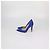 Décolleté a punta in raso blu Gianvito Rossi - vista 4