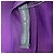 Blusa de manga comprida em seda roxa com folhos frontais Alexander McQueen Roxo - vista 6
