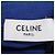 Céline T-shirt ampia Celine in cotone blu Triomphe - vista 5