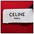 Céline T-shirt ampia Celine in cotone rosso Triomphe - vista 5