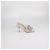 Sandales mules Mach & Mach Silver/Clear PVC ornées de cristaux Argenté - vue 3