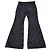 Louis VUitton Black Denim Monogram Fishnet Flared Pants