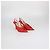 Décolleté slingback Knot in pelle rossa con punta a punta Jimmy Choo Rosso - vista 2