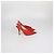 Décolleté slingback Knot in pelle rossa con punta a punta Jimmy Choo Rosso - vista 3