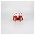 Décolleté slingback Knot in pelle rossa con punta a punta Jimmy Choo Rosso - vista 5
