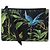 Pouch con zip Gucci con stampa tropicale multicolore nera Nero