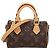 Borsa Nano Speedy in tela Monogram Louis Vuitton Marrone