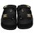 Chanel Black Leather CC Strap Flat Sandals