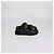 Chanel Black Leather CC Strap Flat Sandals - view 3