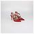 Décolleté Valentino Rockstud Caged in pelle rossa Rosso - vista 2