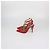 Décolleté Valentino Rockstud Caged in pelle rossa Rosso - vista 4