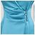 The Attico Capri Blue Jacqueline Mini-Kleid aus Polyester Blau - Ansicht 4