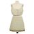 Versace Multicolor Tweed Houndstooth Crop Top und Tweed Ketten-Minirock Set Mehrfarben