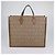 Tote Versace in tela e pelle marrone con motivo allover - vista 3