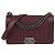 Borsa Chanel Medium Boy Flap in pelle trapuntata orizzontale bordeaux Bordò