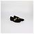 Mocassini Slip-On Moschino in Velluto Nero con Logo in Metallo - vista 2