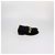 Mocassini Slip-On Moschino in Velluto Nero con Logo in Metallo - vista 3
