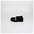 Mocassini Slip-On Moschino in Velluto Nero con Logo in Metallo - vista 4