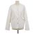 Hermès Chaqueta sin cuello Sellier Hermes de algodón blanco con botones