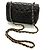 Borsa a tracolla Chanel Lambskin Matelassé 20 con catena Nero - vista 3