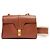 Celine Borsa 16 Soft Teen Slimane Tan Soft Leather Shearling Strap Bag Céline Marrone