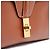 Celine Borsa 16 Soft Teen Slimane Tan Soft Leather Shearling Strap Bag Céline Marrone - vista 3