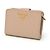Cartera compacta Prada Saffiano Beige