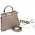 Borsa a spalla piccola Fendi Peekaboo I See You Grigio - vista 9