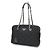 Prada gesteppte Boston-Tasche mit Schulterkette Schwarz